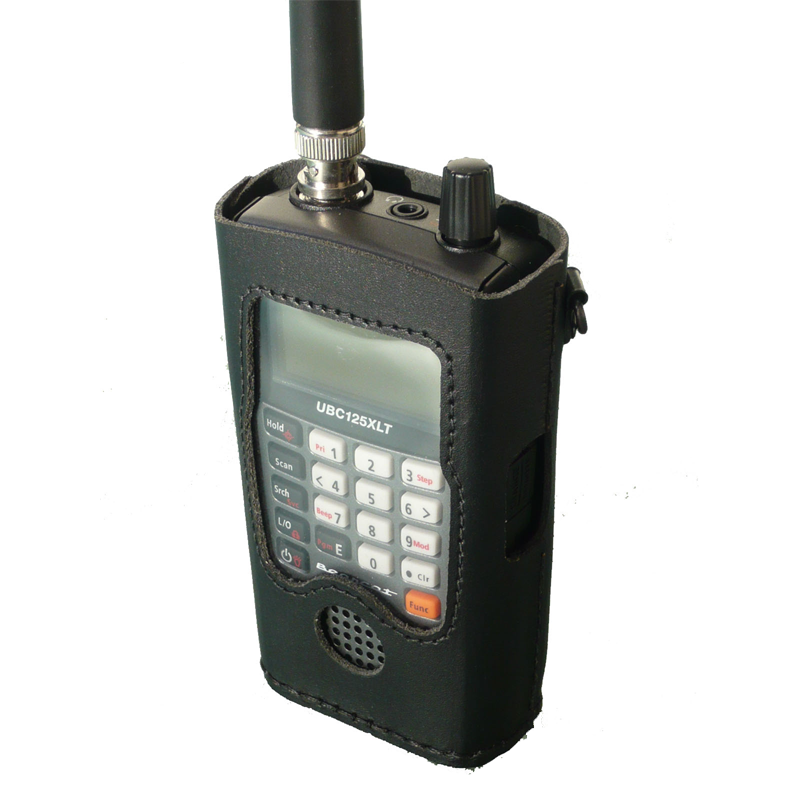 Lederen tasje voor de Uniden UBC-75XLT en 125XLT draagbare scanner