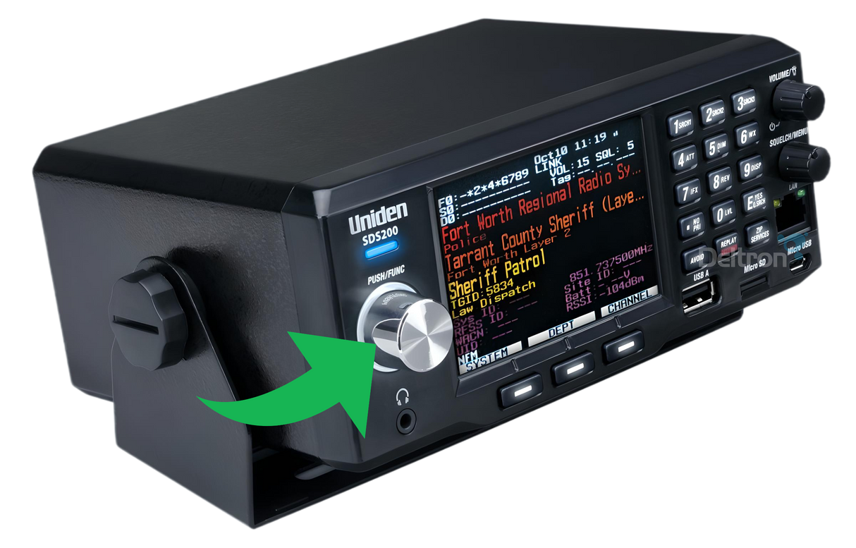 SDS200E Knop push/functie