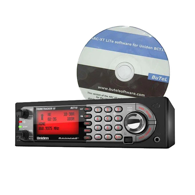 Uniden BCT-15X mobiele scanner inclusief Butel software om te programmeren