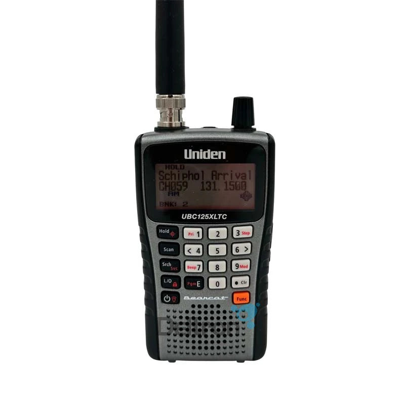 Uniden UBC125XLTC draagbare geprogrammeerde scanner.