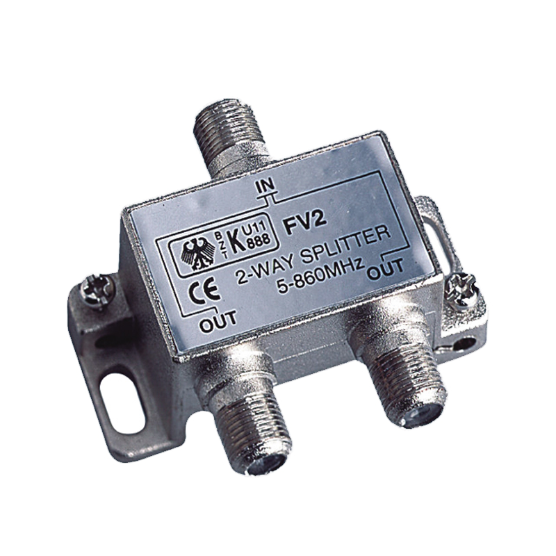 Glomex V9147 TV splitter hoogwaardige 2-weg splitter voor de V9125/12, V9112/12 en V9130.