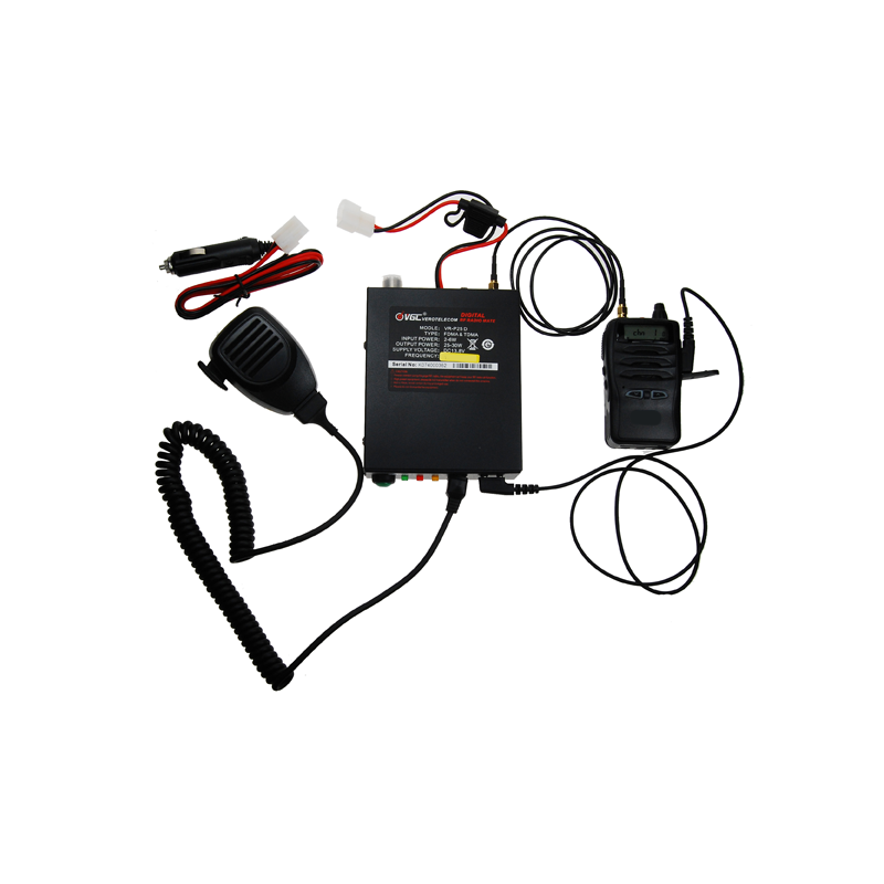 VERO VR-P25D VHF versterker voor VHF portofoon met meegeleverde accessoires