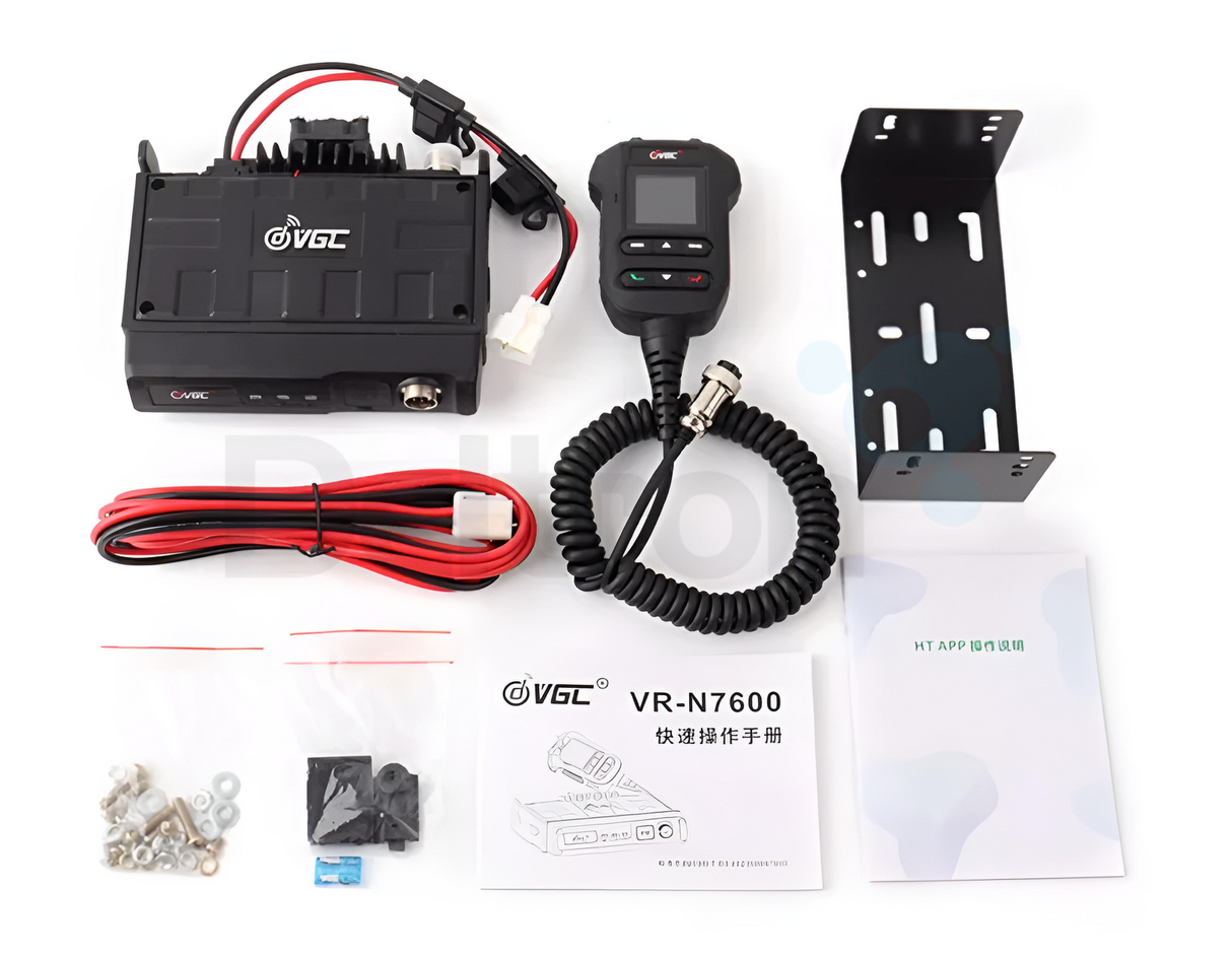Inhoud van de verpakking Vero VGC VR-N7600 mobiele dual band transceiver