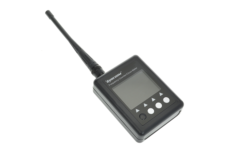 Voorkant van de Surecom SF-401 Plus frequentie counter