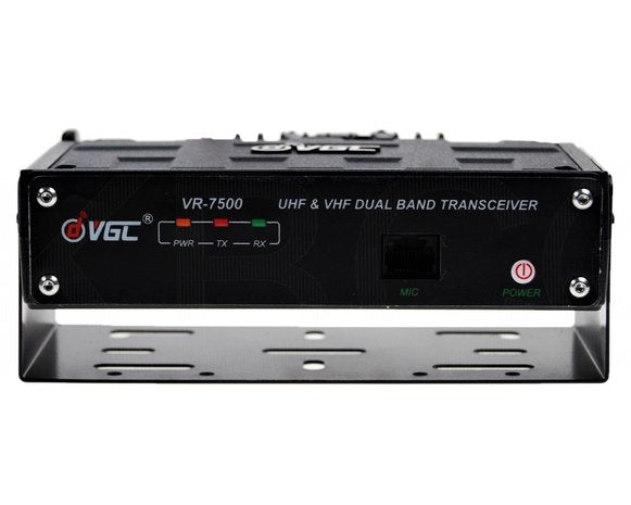 Voorzijde Vero VR-N7600 mobiele UHF/VHF transceiver