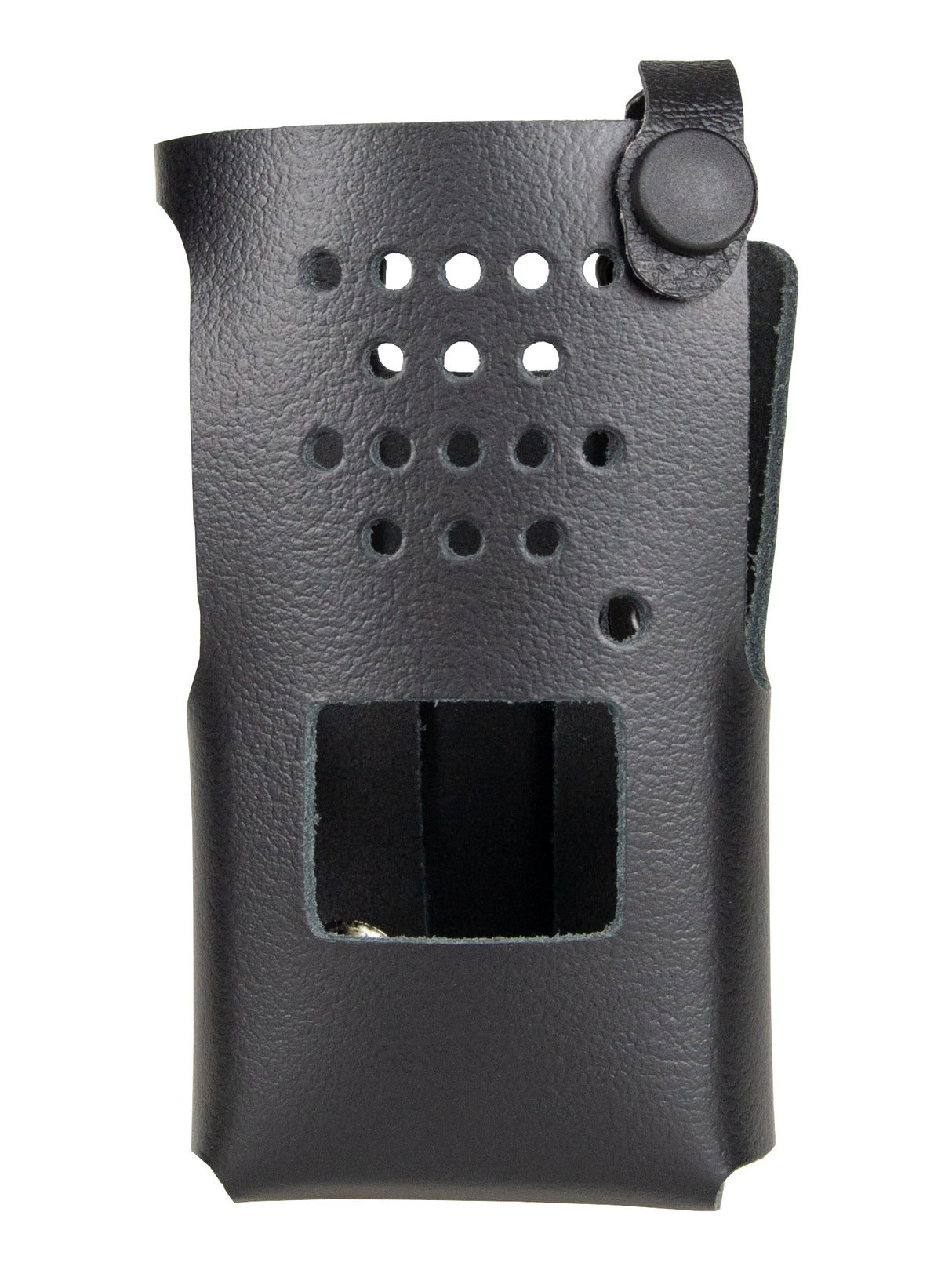 Wouxun KG-D26 portofoon tasje van zwart leer