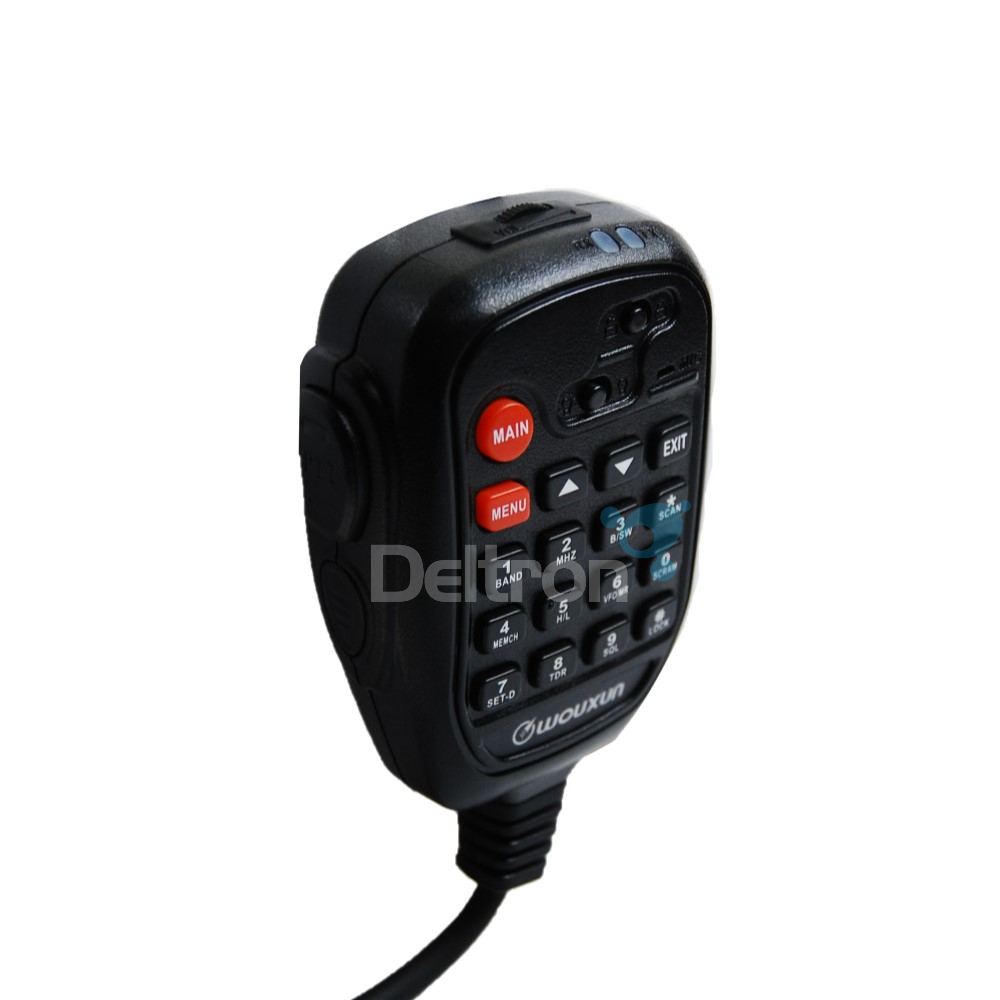 Wouxun KG-UV11A handmicrofoon met toetsenbord, lockfunctie en 8-pins aansluiting voor Wouxun KG-M80 mobiele transceivers