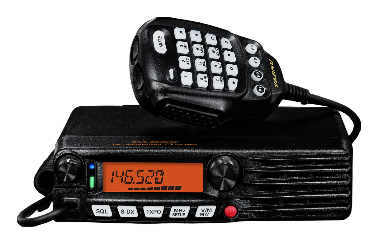 Yaesu FT-3185E ASP mobiele transceiver met de SSM-85D DTMF handmicrofoon