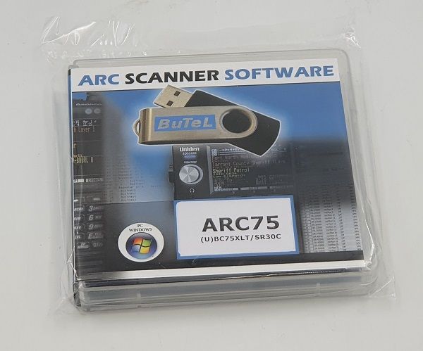 Butel ARC-75 software voor Uniden UBC-75XLT / SR30C scanners