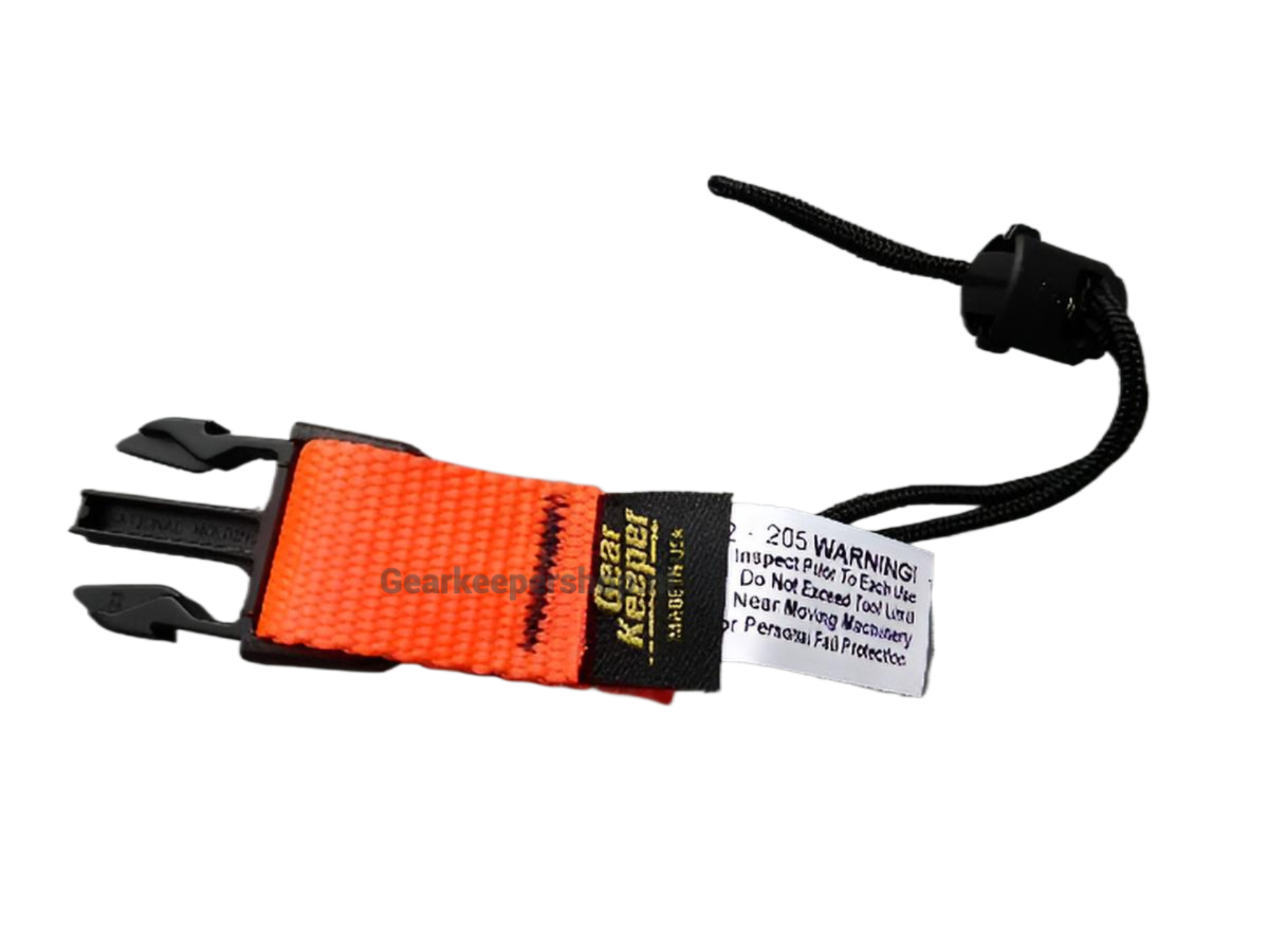 Close up van de Gear Keeper AC0-0204 Side release male accessoire waaraan je gereedschap kunt bevestigen