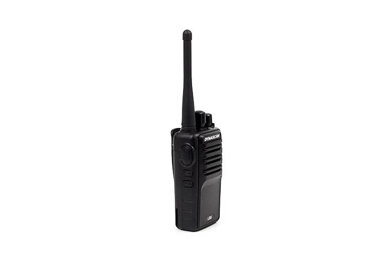 Zijkant van de Dynascan L88+ Walkie Talkie of PMR446 portofoon