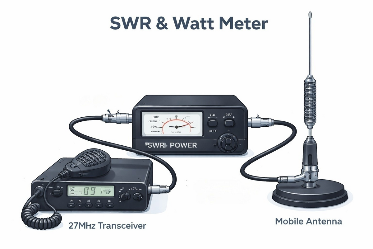 Swr Rx503p SWR afstellen & meten uitgelegd – SWR en Watt meter voor 27MC – Deltron