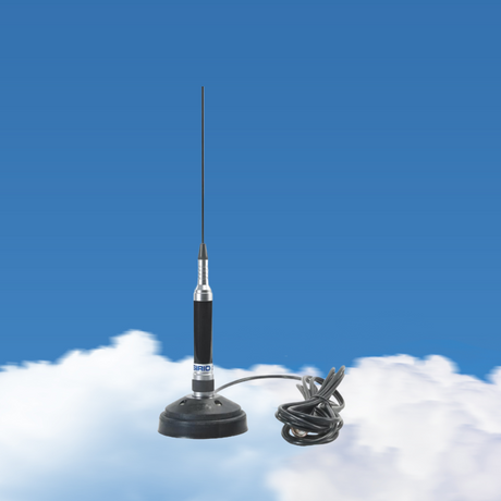 Sirio Silver 90 magneetvoet antenne in de wollken