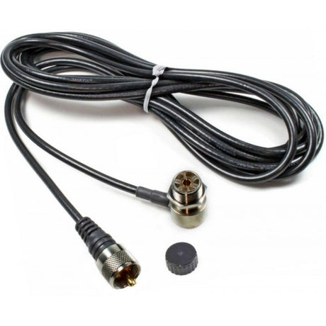 Diamond ECH6 6 meter coaxkabel met UHF-Male en UHF-Female connectoren eraan gesoldeerd