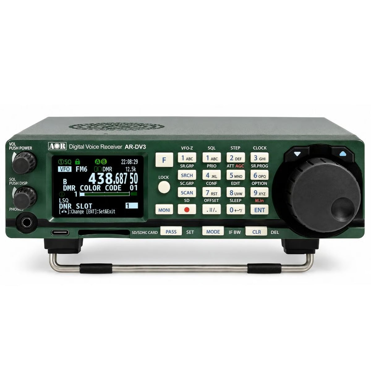 AOR AR-DV3 scanner met uitklapbare beugel onderaan