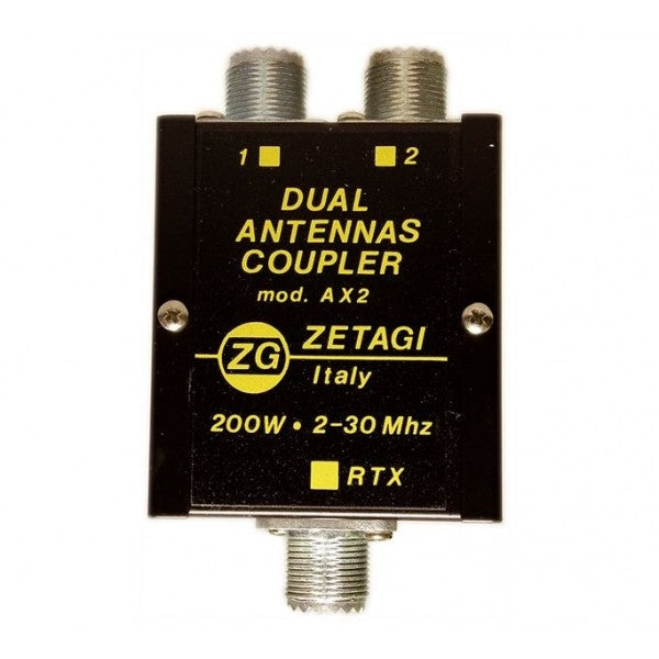 Zetagi AX-2 antenne switch 200W met frequentiebereik van 2 tot 30 MHz