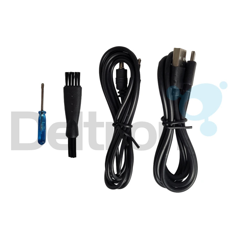 Accessoires van de HanRongDa HRD-802 wereldontvanger met uitgebreide bandbreedte van FM, AM tot SW, VHF/UHF en airband