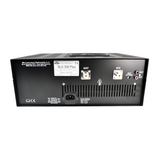 Achterkant van de RM BLA-350Plus lineaire versterker of amplifier met daarop de aansluitingen