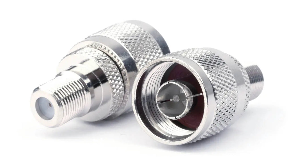 Coaxiale adapter van F-Female naar N-Male