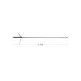 Afmeting van de Diamond BC-200 omnidrectionele UHF/VHF antenne voor 430-490MHz