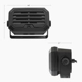 Afmetingen van de Midland AU28 Xtreme C1687 externe luidspreker met een vermogen van 10 watt