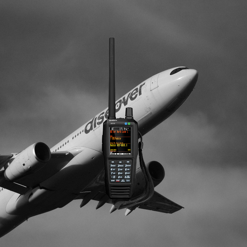 Assortiment Airband receivers ideaal voor vliegtuigspotters die luchtvaart communicatie willen luisteren