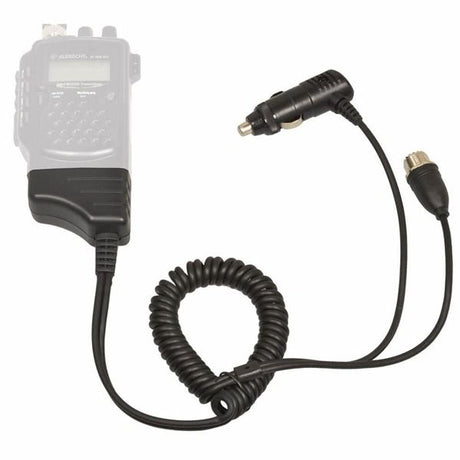 12V autolader met externe antenne aansluiting voor de Albrecht AE-2990 en AE-2980 portofoon