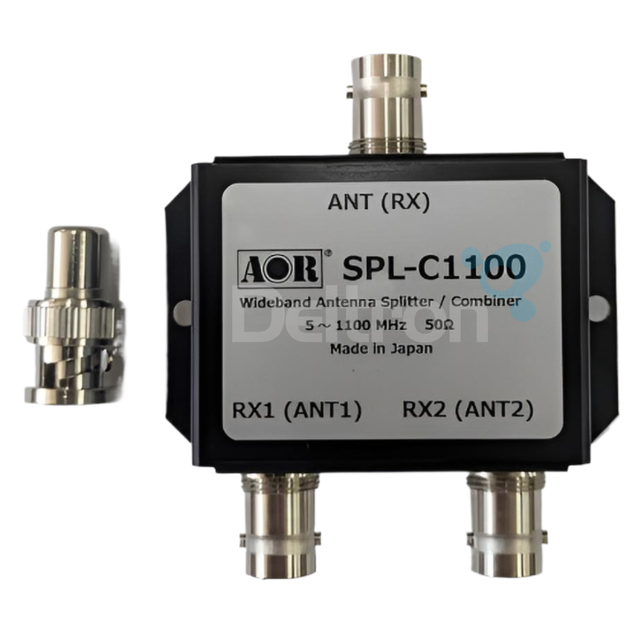 AOR SPL-C1100 antenne splitter 5-1100 MHz voor scanners, SDR ontvangers en communicatieapparatuur