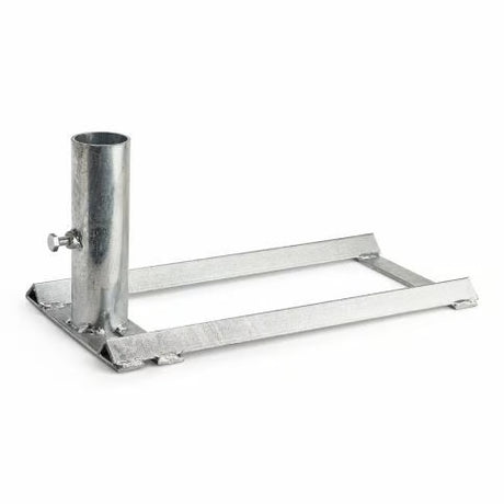 Draagbare antennemast houder van staal waarop je een wiel van je auto kunt zetten voor stabiliteit