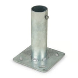 Moonraker BB2 heavy duty antennemast houder op vierkante voetplaat van 15,2 x 15,2 cm (6 x 6 inch) met op elke hoek een schroefgat