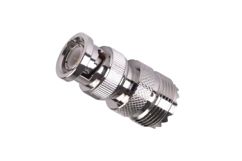 Coaxiale adapter van BNC-Male naar UHF-Female