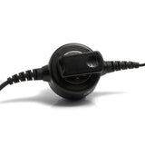 Achterkant PTT knop aan een Komunica koptelefoon kabel voor de noise cancelling koptelefoon