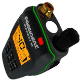 Bovenkant van de President RANDY-3 PLUS IP67 portofoon met antenne aansluiting en oranje display verlichting