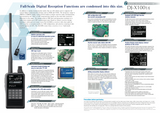 Brochure Alinco DJ-X100E digitale draagbare scanner met alle functies en kenmerken