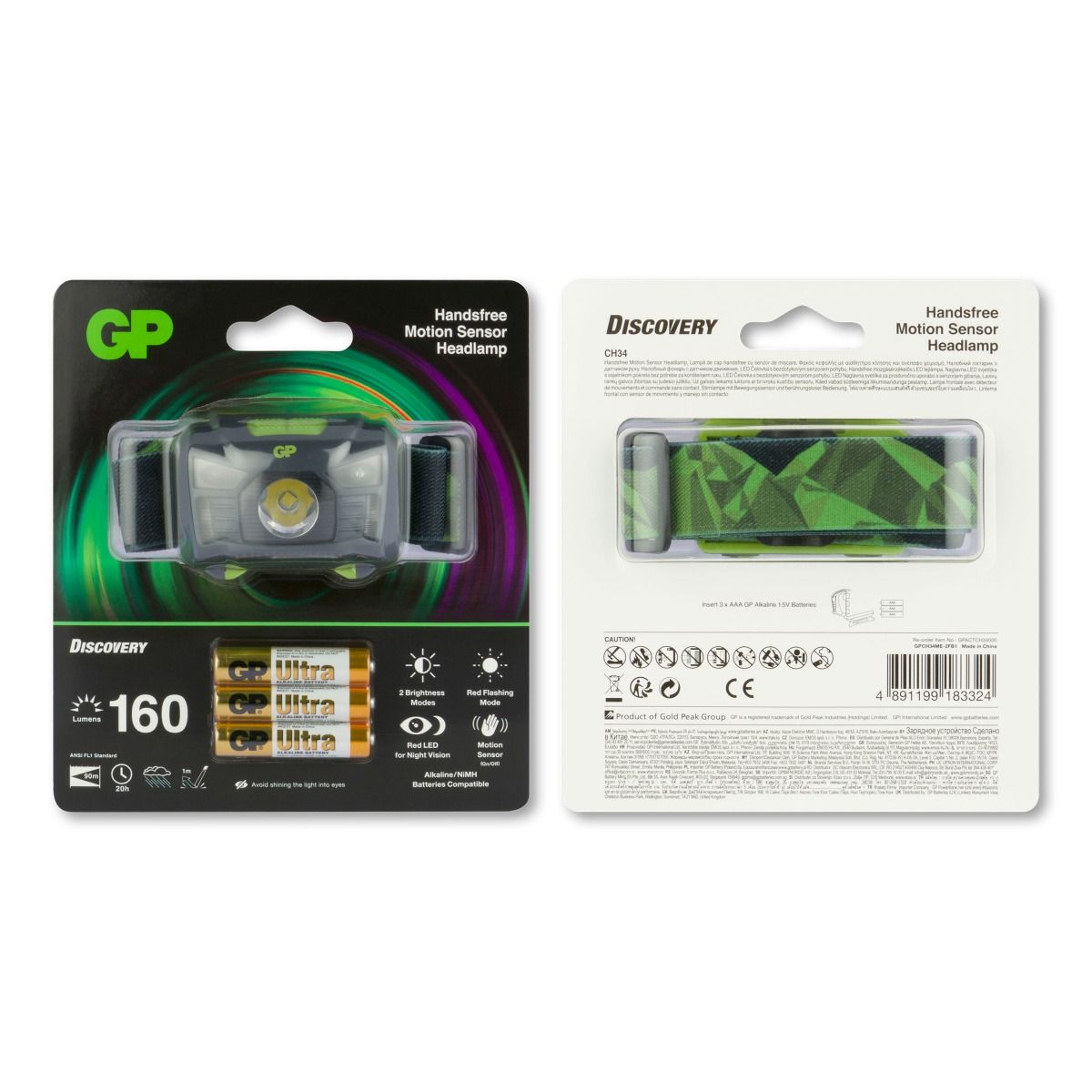 GP CH34 Scheinwerfer 160LM + Sensor