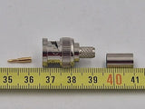 Afmetingen van de BNC-Male crimp connector voor RG59 coaxkabels
