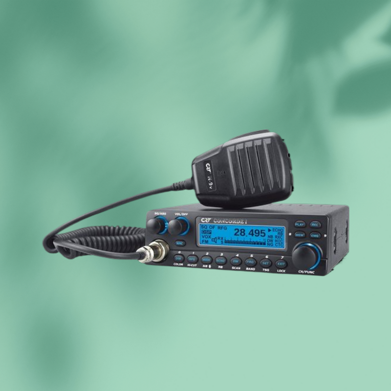 CRT Concorde I mobiele 10M HAM radio en 27MHz CB transceiver