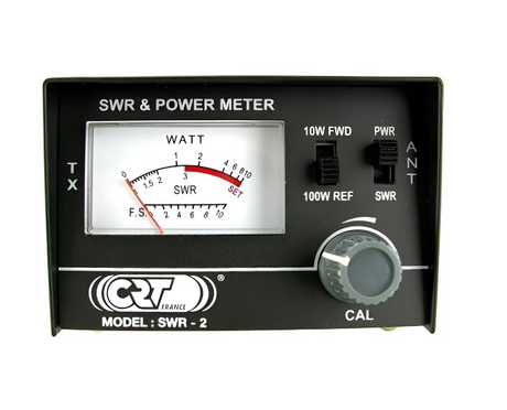 CRT SWR-2 een SWR- en Wattage meter waarmee je de SWR van een antenne kunt afstellen en het vermogen kunt meten