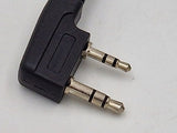 Haakste 2-pins aansluiting van de CRT programmeerkabel voor het programmeren van CRT transceivers