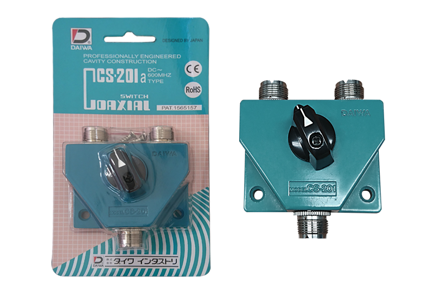 Daiwa CS-201A is a 2-way 1kW coaxial antenna switch with SO239 connectors Daiwa CS-201A is a 2-way 1kW coaxial antenna switch with SO239 connectors