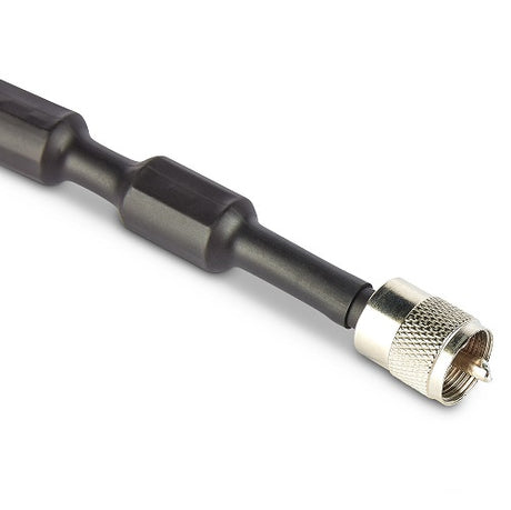 Close-up van de Moonraker RFI-choke kabel uiteinde