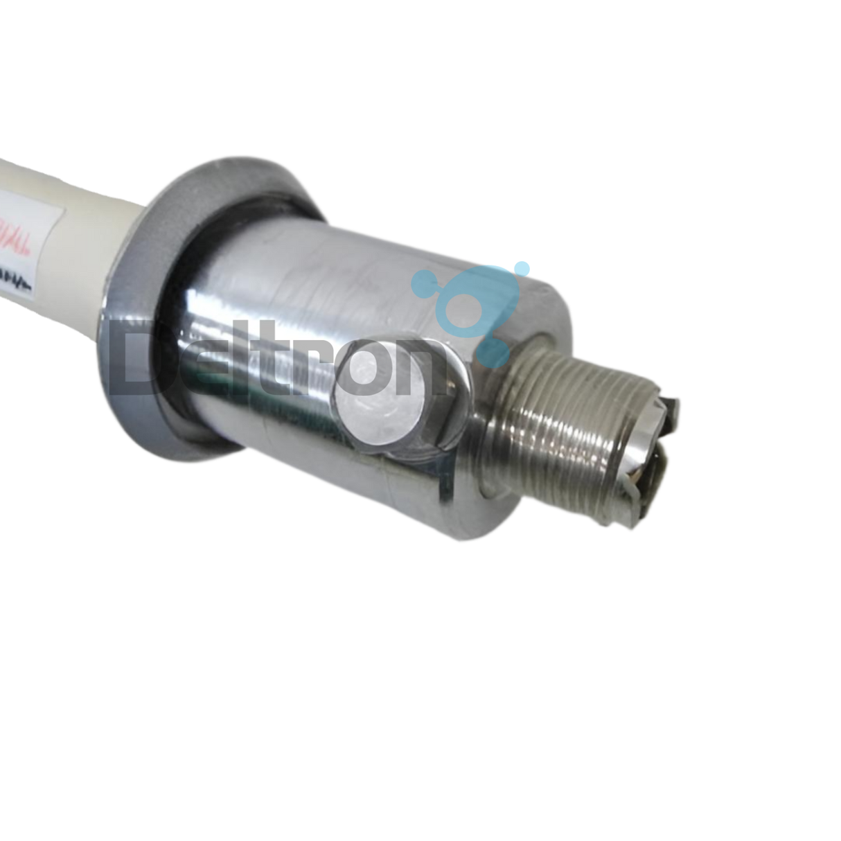 Close-up van de Comet CA-2X4CX dual band UHF/VHF antenne voor de 2m en 70cm band