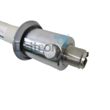 Close-up van de Comet CA-2X4CX dual band UHF/VHF antenne voor de 2m en 70cm band