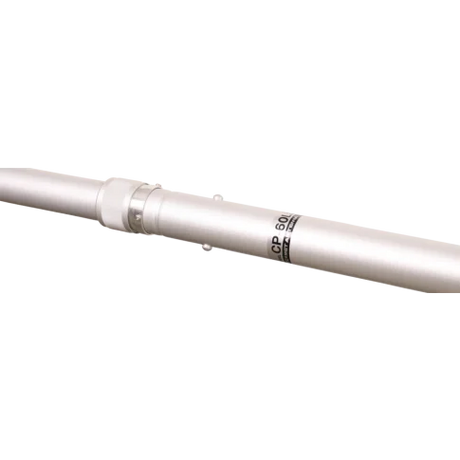 Close-up van de Comet CP-60L een telescopische antennemast van aluminium