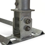 Close-up bevestiging van de Carplate HDT antennemast houder voor onderweg en thuis