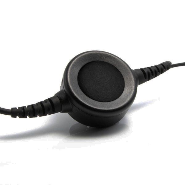 Voorkant van de PTT-knop die aan de headset kabel zit voor de Komunica NC-Pro noise cancelling koptelefoon voor transceivers