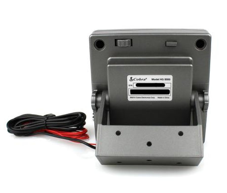 Achterzijde Cobra HG-S500 externe luidspreker met noise cancelling en talk-back functie