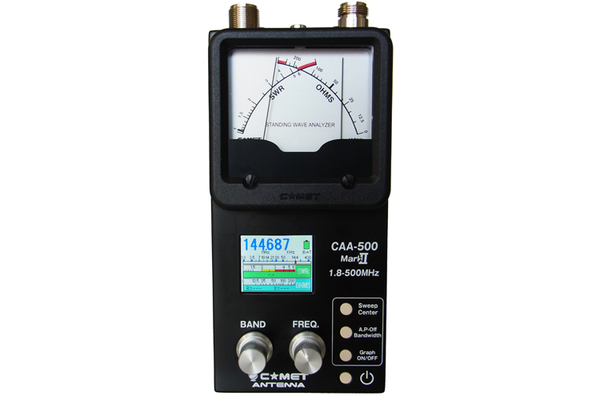 Comet CAA-500 Mark II Antenne analyzer met kruisnaald meter | Deltron
