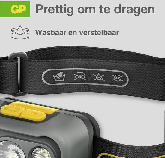 GP CH54 hoofdlamp met comfortabele verstelbare en wasbare hoofdband