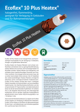 Datasheet Ecoflex-10 Plus Heatex coaxkabel van het Duitse merk SSB